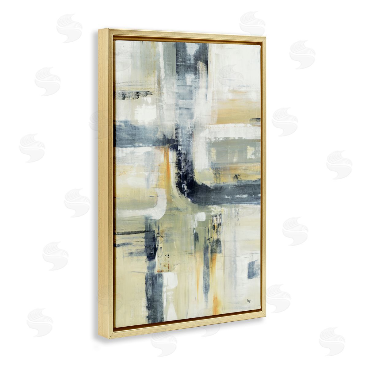 Lisa Ridgers Expressive Subtle Neutrals Canvas Wall Art Print