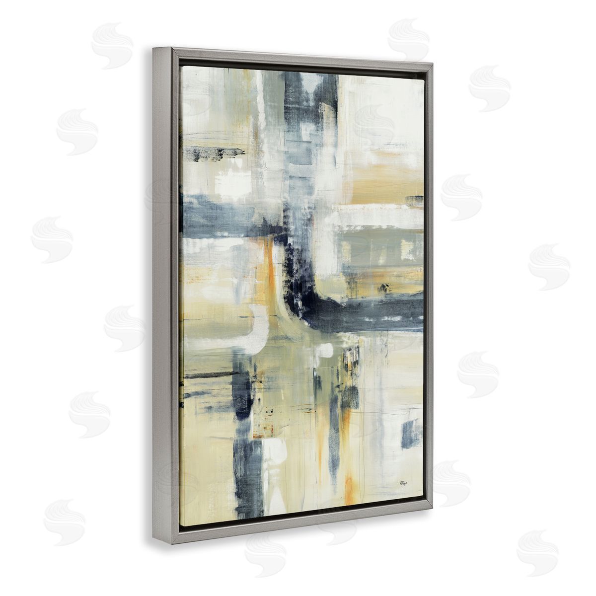 Lisa Ridgers Expressive Subtle Neutrals Canvas Wall Art Print
