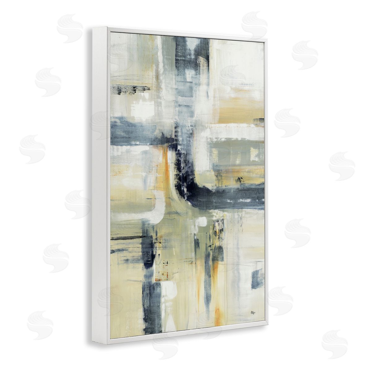 Lisa Ridgers Expressive Subtle Neutrals Canvas Wall Art Print