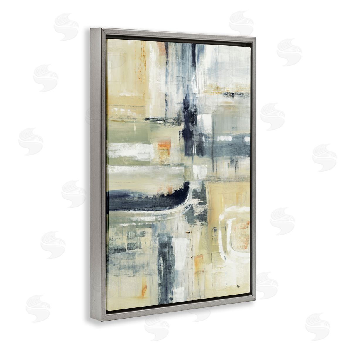 Lisa Ridgers Neutral Obscure Expression Canvas Wall Art Print