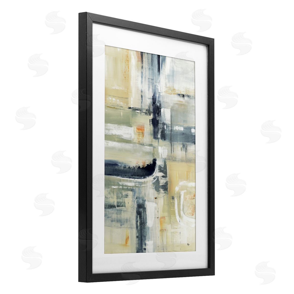 Lisa Ridgers Neutral Obscure Expression Canvas Wall Art Print