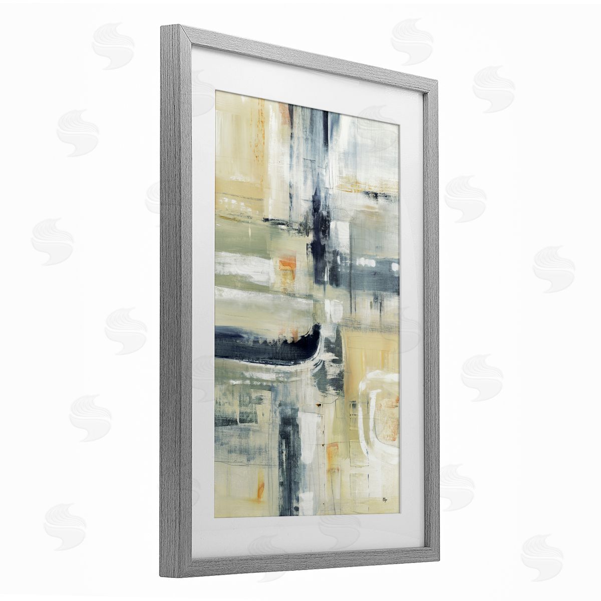 Lisa Ridgers Neutral Obscure Expression Canvas Wall Art Print