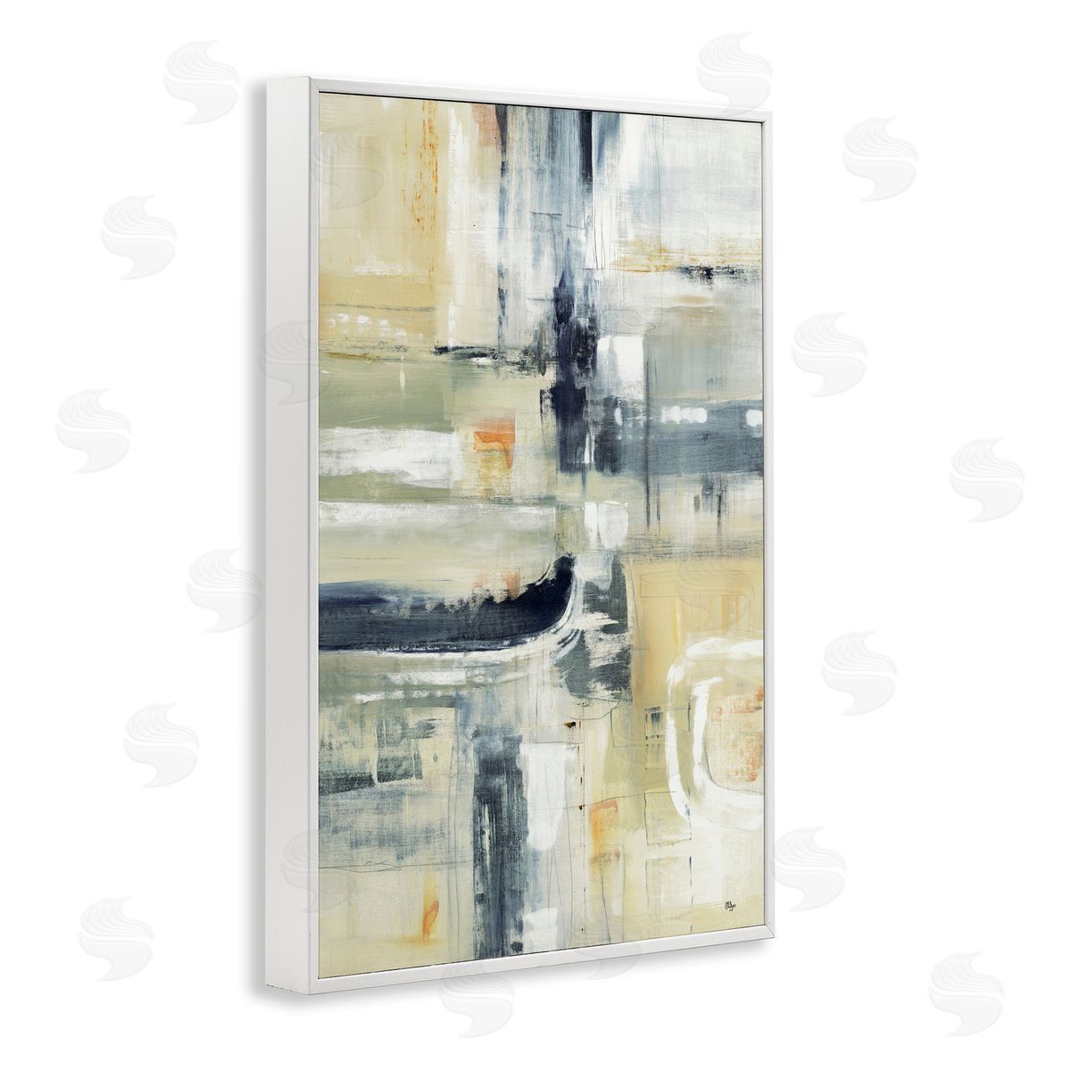 Lisa Ridgers Neutral Obscure Expression Canvas Wall Art Print