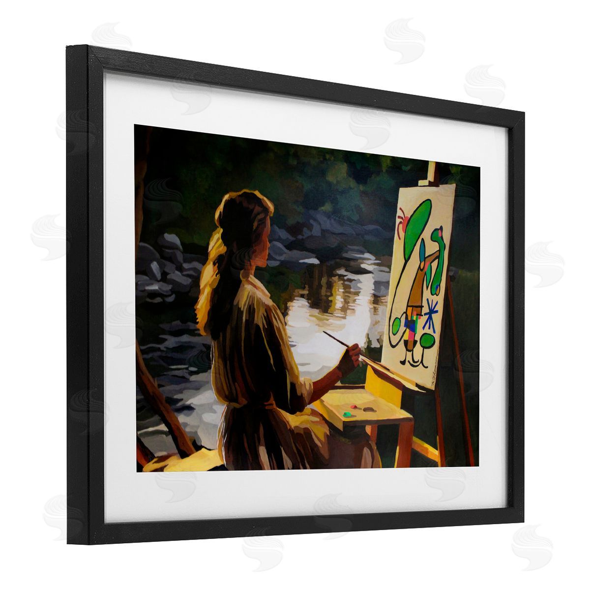 Keith Thomson Abstract Landscape Painter's Easel Canvas Wall Art Print