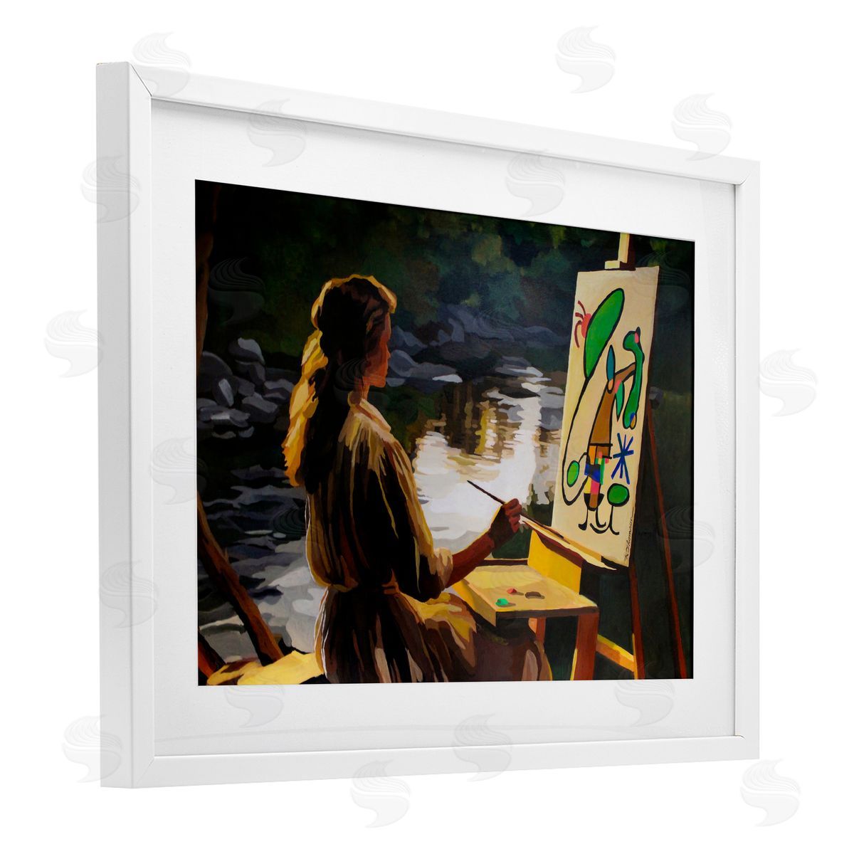 Keith Thomson Abstract Landscape Painter's Easel Canvas Wall Art Print