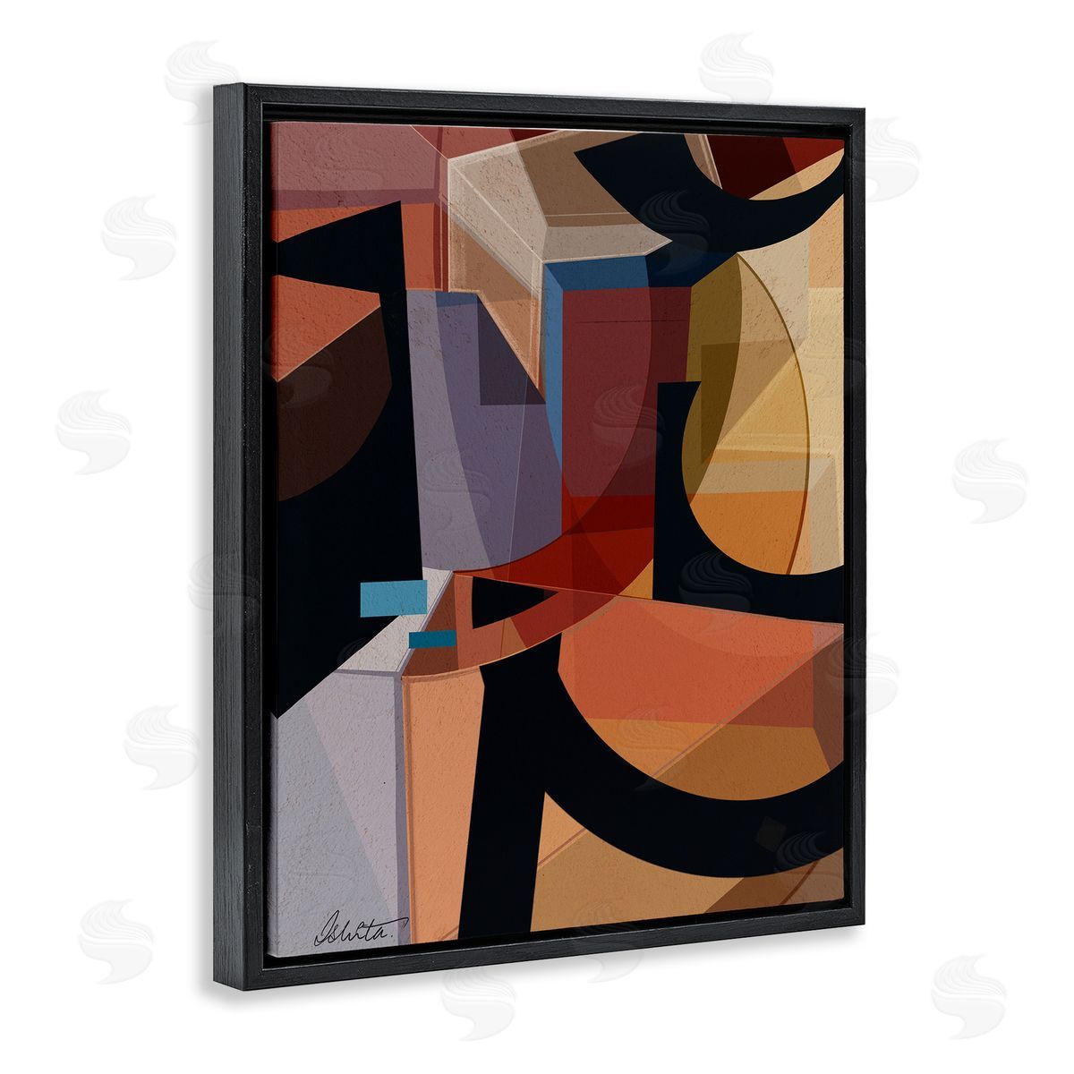 Ishita Banerjee Series of Shapes Canvas Wall Art Print