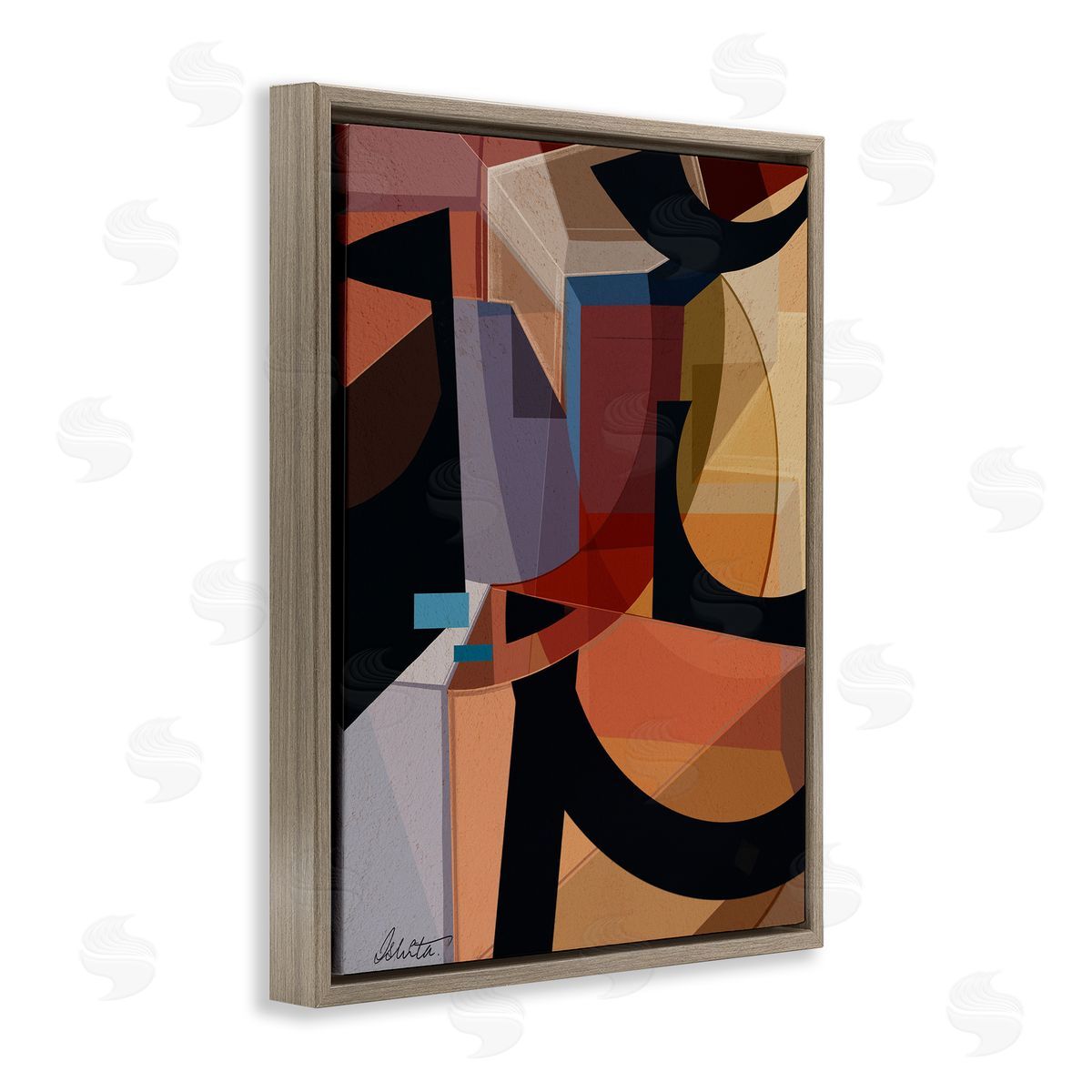 Ishita Banerjee Series of Shapes Canvas Wall Art Print
