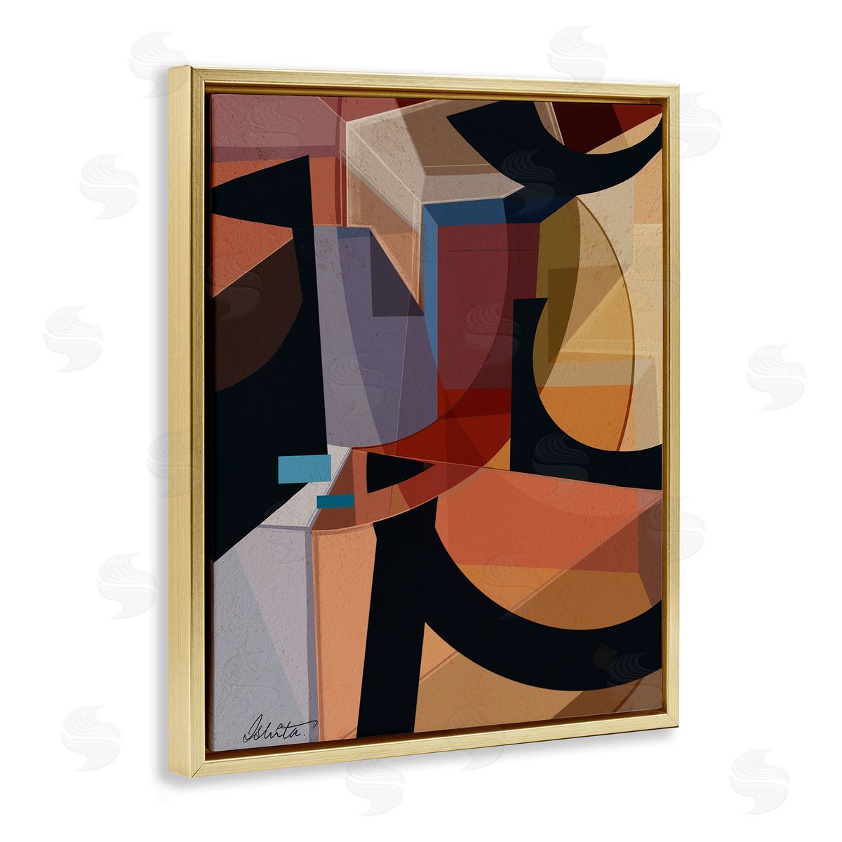 Ishita Banerjee Series of Shapes Canvas Wall Art Print