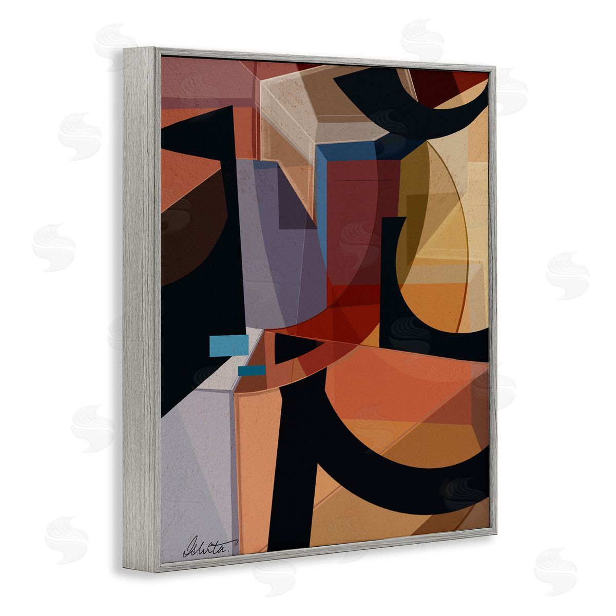 Ishita Banerjee Series of Shapes Canvas Wall Art Print