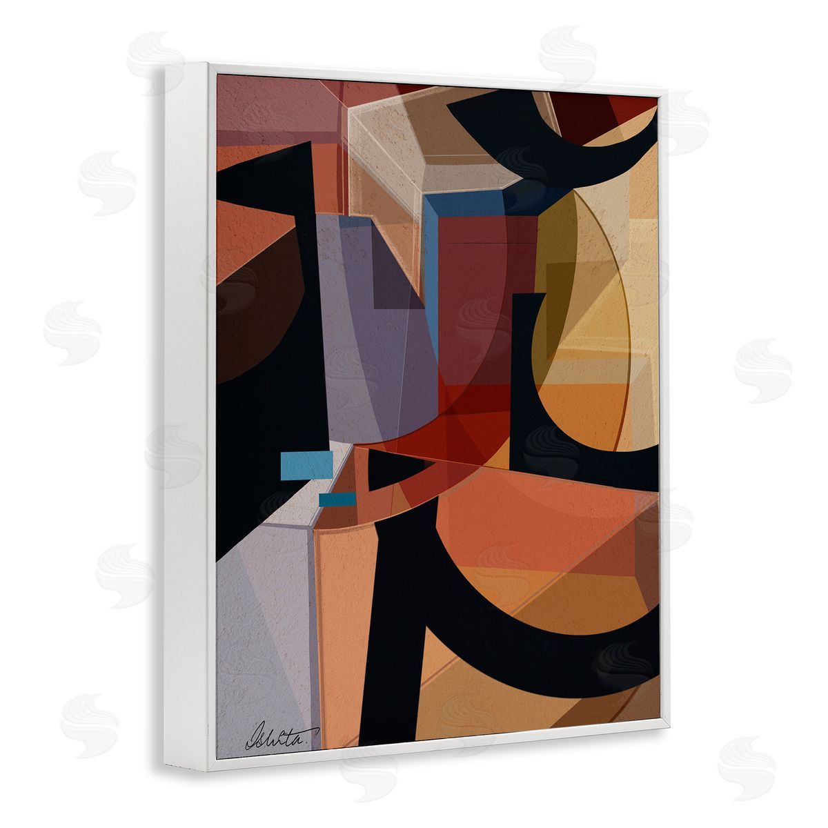 Ishita Banerjee Series of Shapes Canvas Wall Art Print