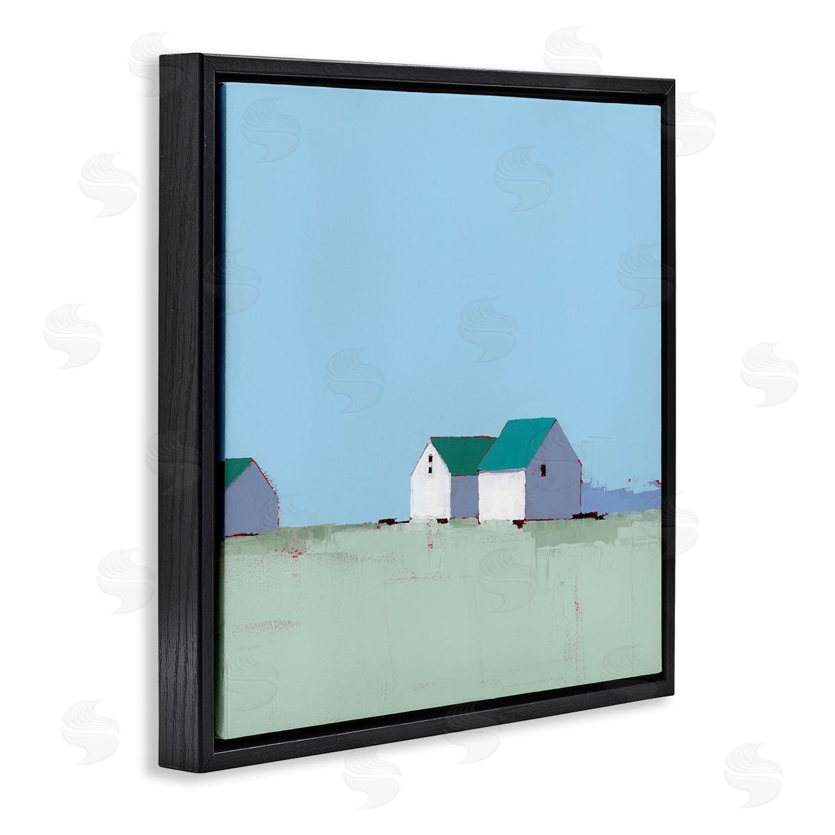 Ruth LaGue Palmer Farm in Muted Blues Canvas Wall Art Print