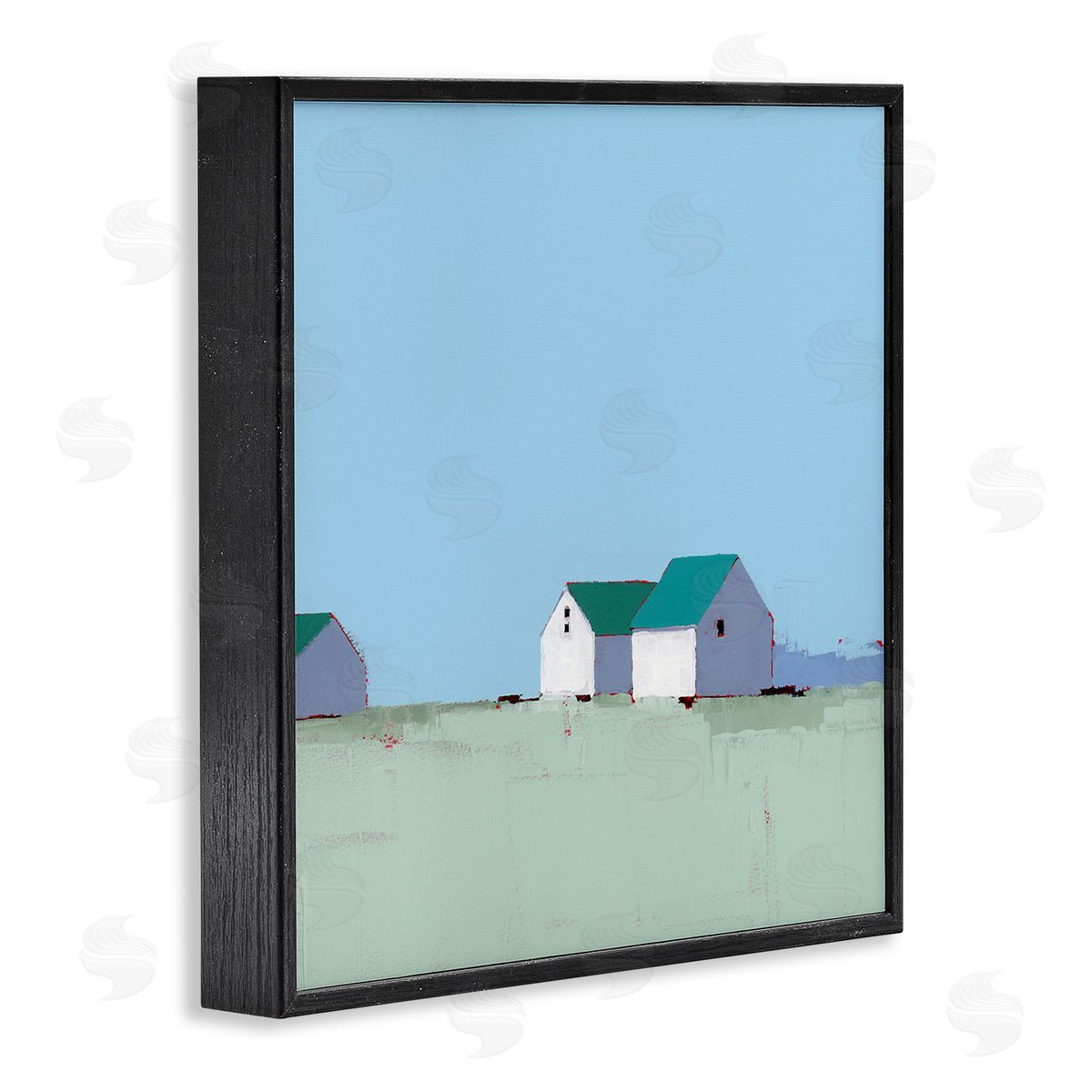Ruth LaGue Palmer Farm in Muted Blues Canvas Wall Art Print