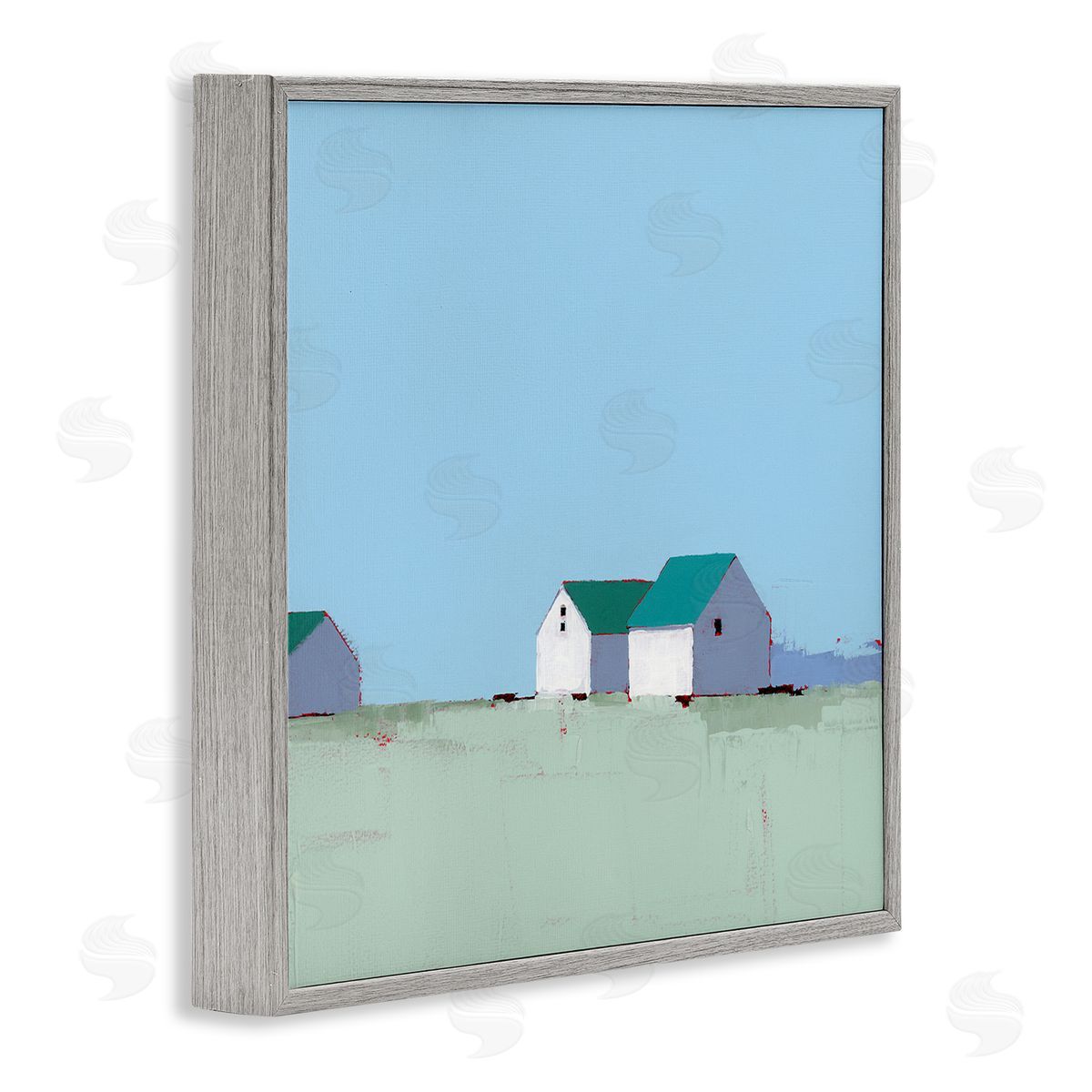 Ruth LaGue Palmer Farm in Muted Blues Canvas Wall Art Print