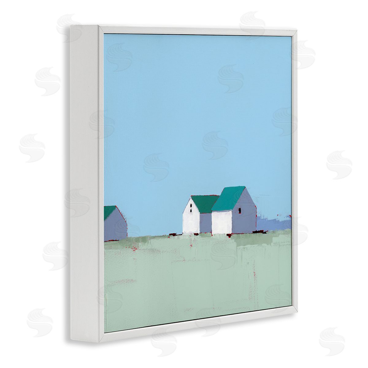 Ruth LaGue Palmer Farm in Muted Blues Canvas Wall Art Print