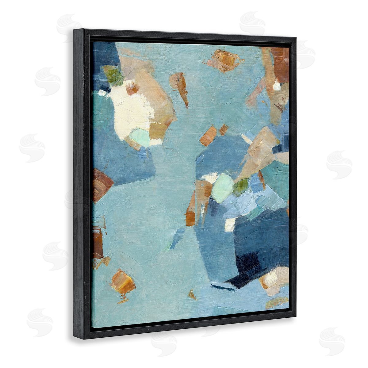 Suzanne Nicoll Blue Moon Organic Abstraction Canvas Wall Art Print
