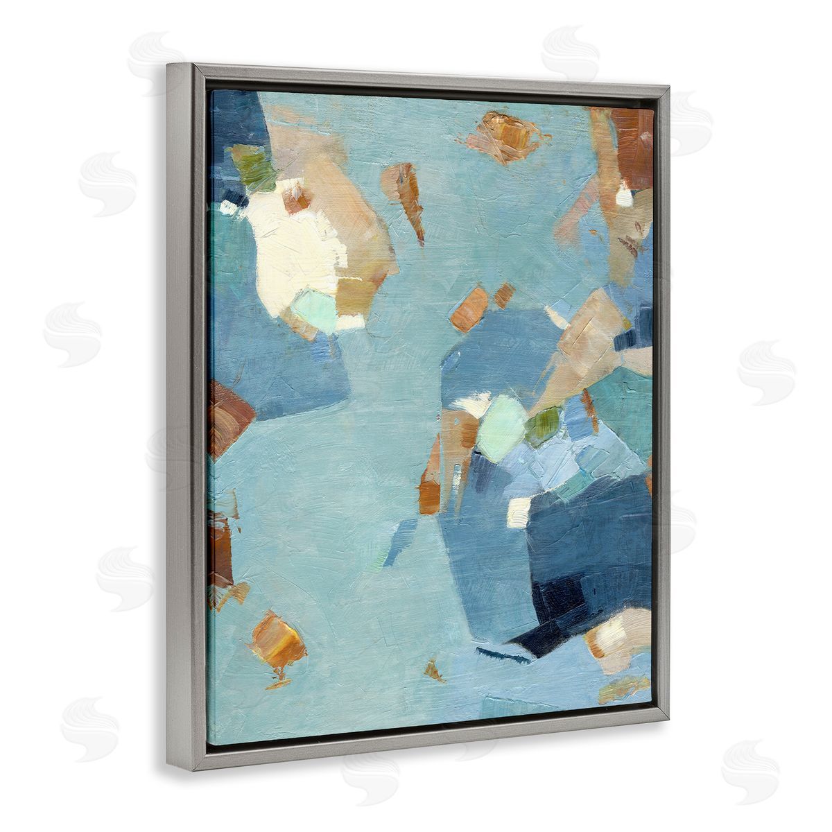 Suzanne Nicoll Blue Moon Organic Abstraction Canvas Wall Art Print