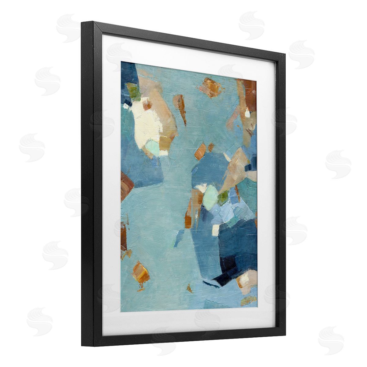 Suzanne Nicoll Blue Moon Organic Abstraction Canvas Wall Art Print