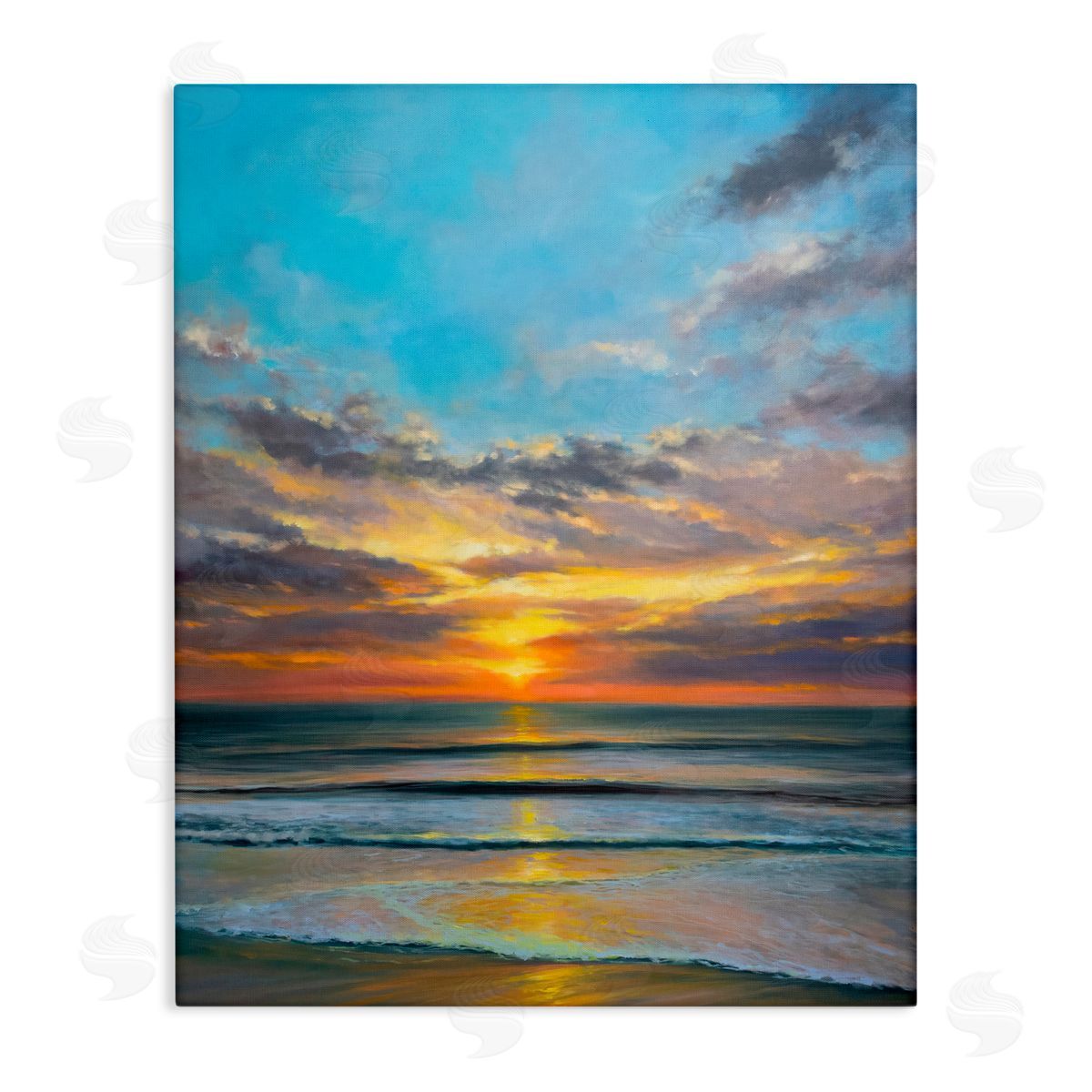 Joanne Parent Balanced Serene Sunrise Canvas Wall Art Print