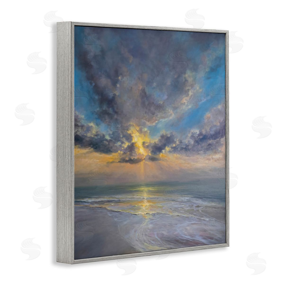 Joanne Parent Serenity Atmospheric Shoreline Canvas Wall Art Print