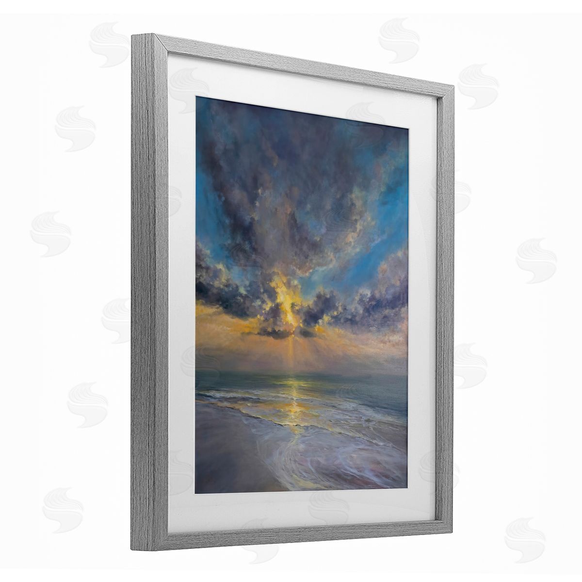 Joanne Parent Serenity Atmospheric Shoreline Canvas Wall Art Print
