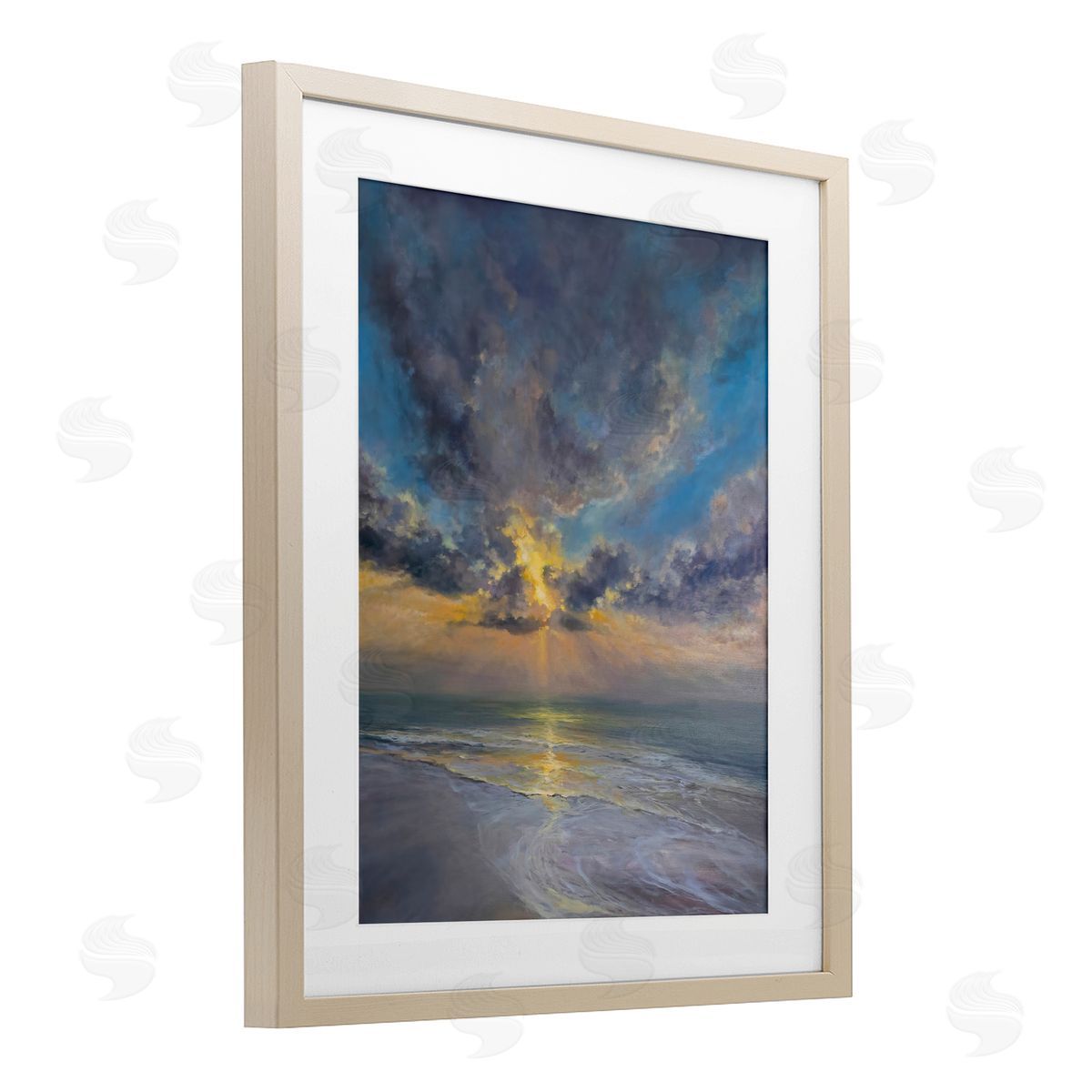 Joanne Parent Serenity Atmospheric Shoreline Canvas Wall Art Print