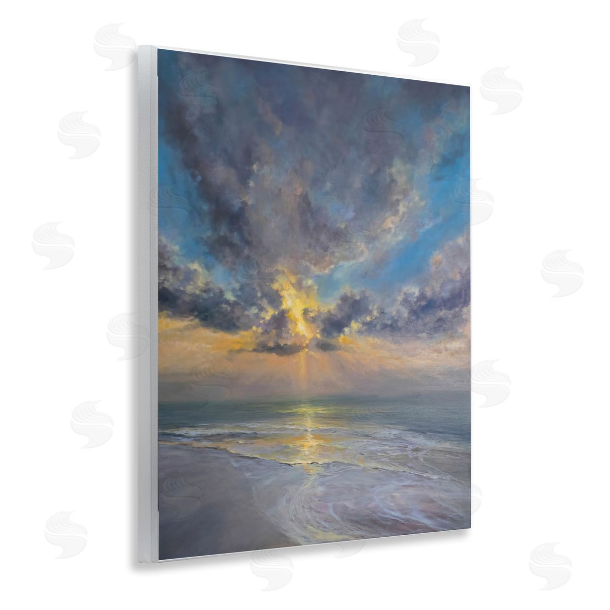 Joanne Parent Serenity Atmospheric Shoreline Canvas Wall Art Print