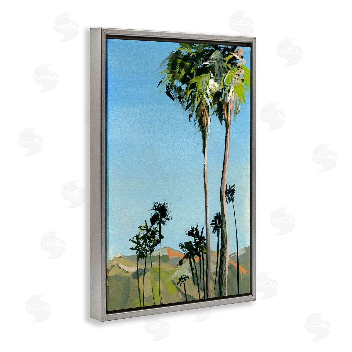 Brook Page Scenic Tall LA Palms Canvas Wall Art Print