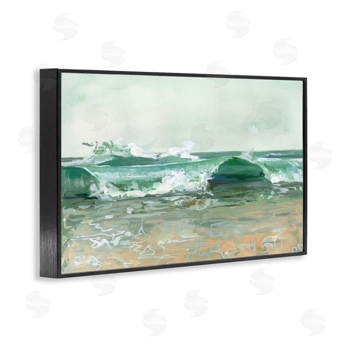 Brook Page Breaking Waves Seascape Canvas Wall Art Print