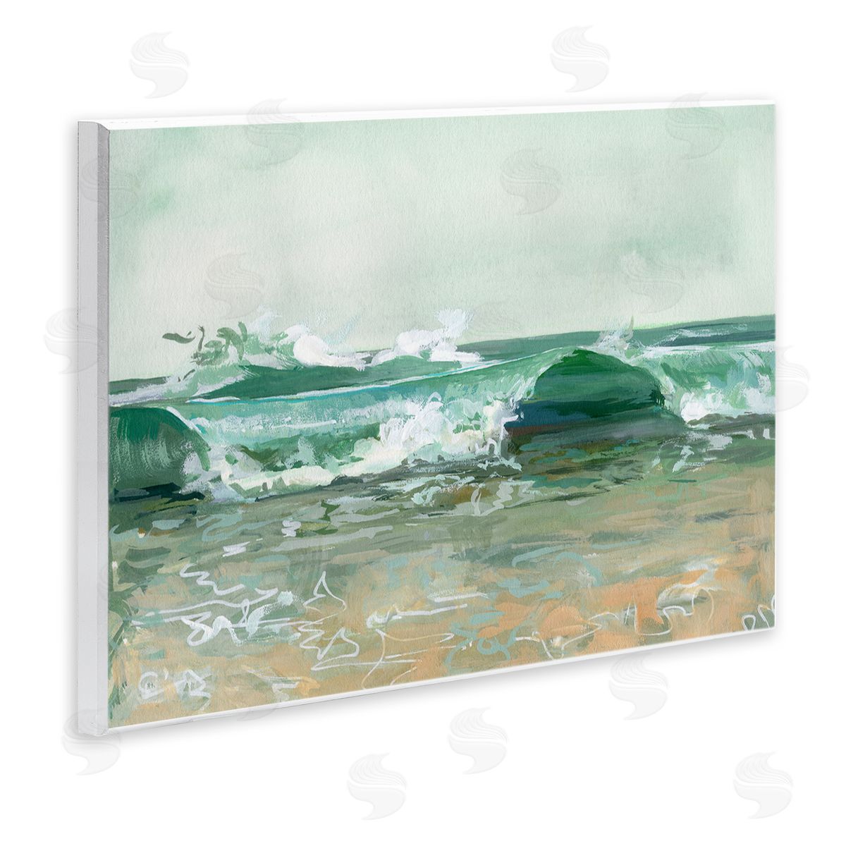 Brook Page Breaking Waves Seascape Canvas Wall Art Print