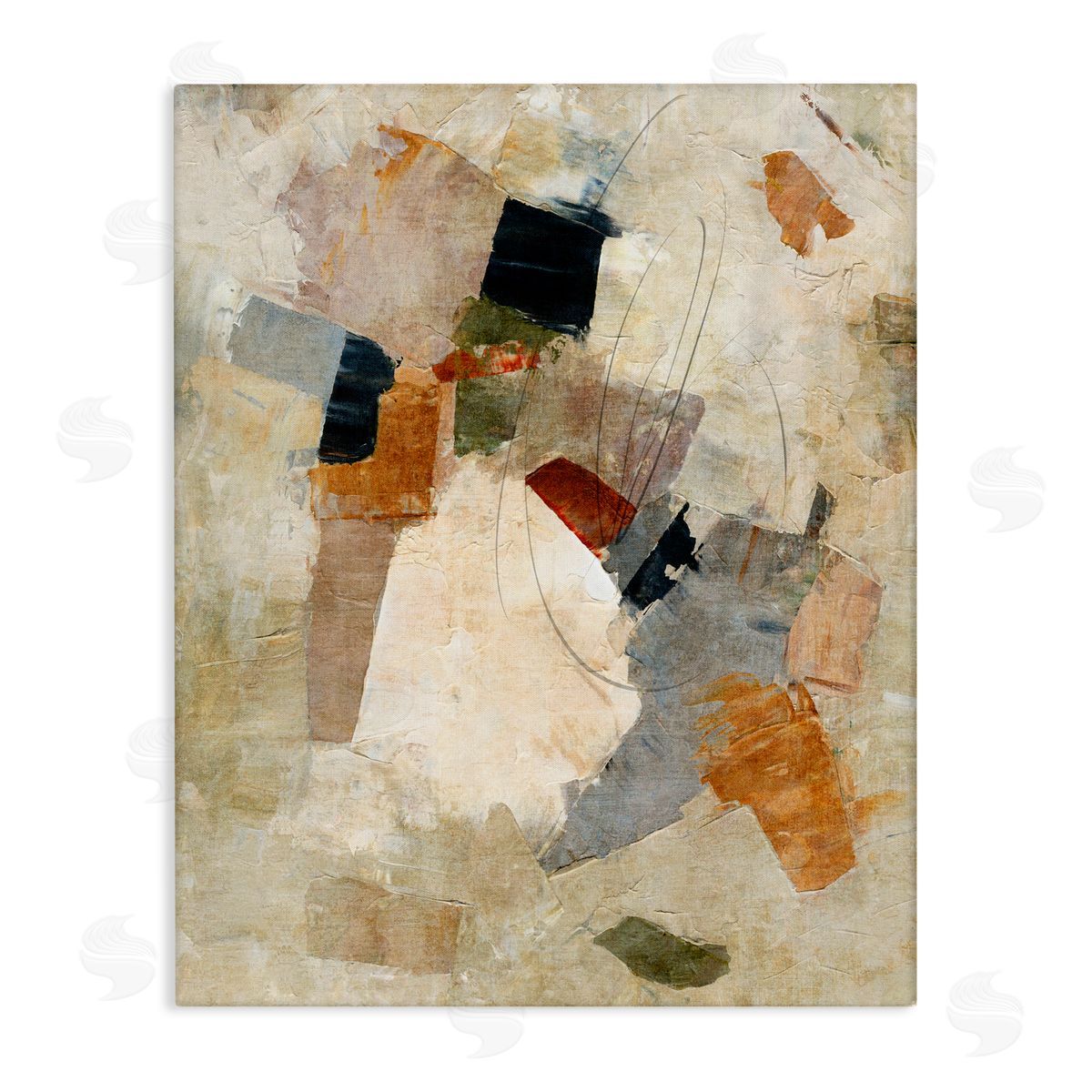Suzanne Nicoll Rugged Parchment Composition Canvas Wall Art Print