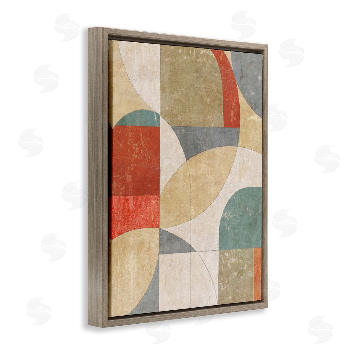 Suzanne Nicoll Retro Arches Collage Canvas Wall Art Print