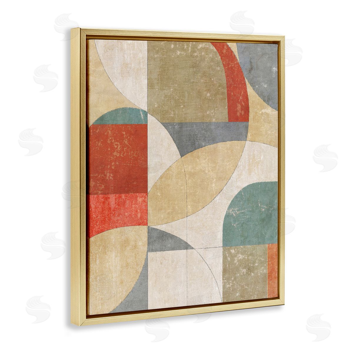 Suzanne Nicoll Retro Arches Collage Canvas Wall Art Print