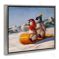 Lucia Heffernan | Toboggan Sleigh Ride Penguins