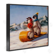 Lucia Heffernan | Toboggan Sleigh Ride Penguins