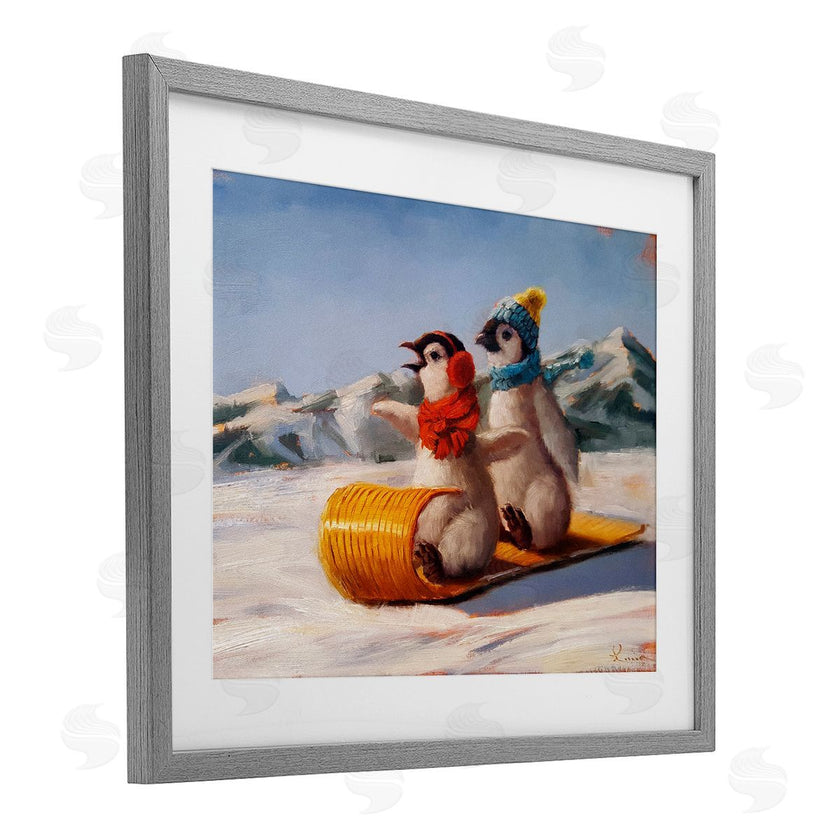 Lucia Heffernan | Toboggan Sleigh Ride Penguins