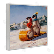 Lucia Heffernan | Toboggan Sleigh Ride Penguins