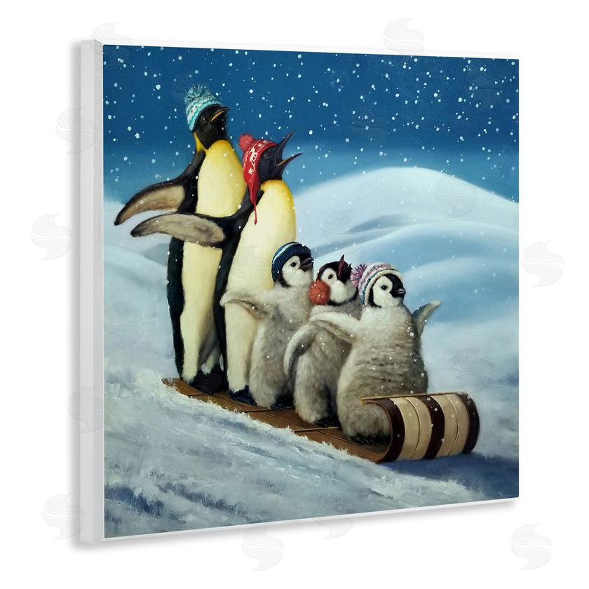 Lucia Heffernan | Sleigh Ride Snowy Penguins