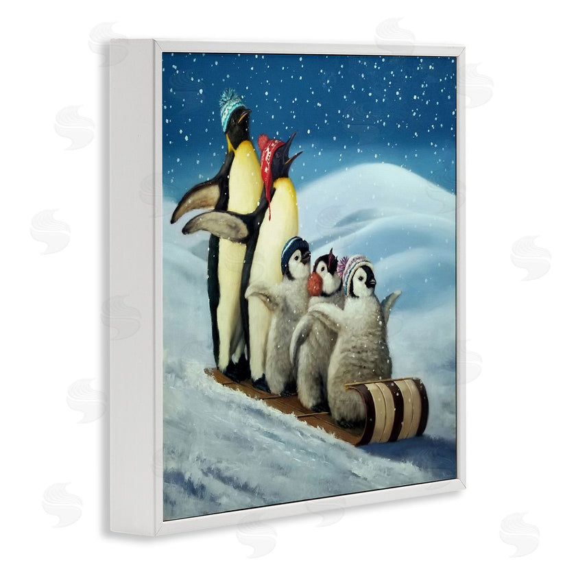 Lucia Heffernan | Sleigh Ride Snowy Penguins