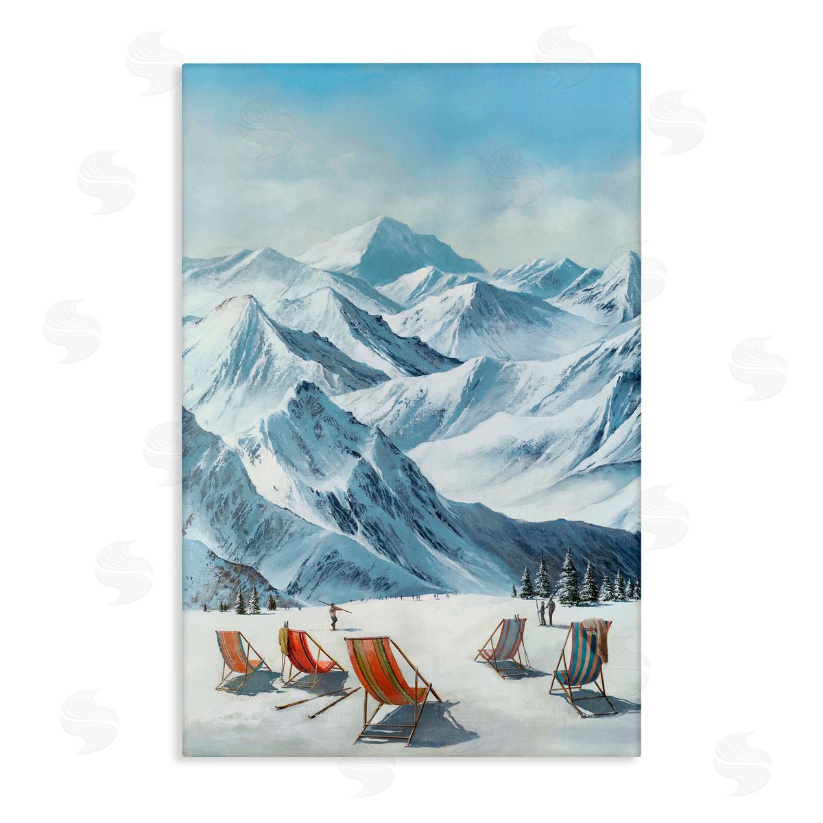 Max Maxx Lounging At The Lifts Canvas Wall Art Print
