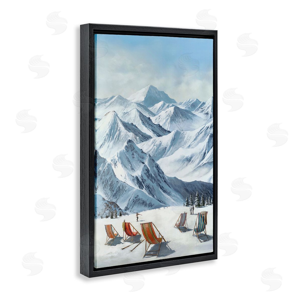 Max Maxx Lounging At The Lifts Canvas Wall Art Print