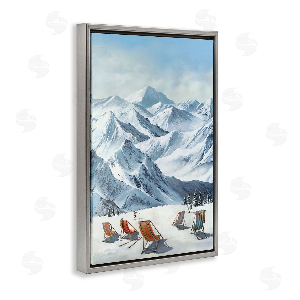 Max Maxx Lounging At The Lifts Canvas Wall Art Print