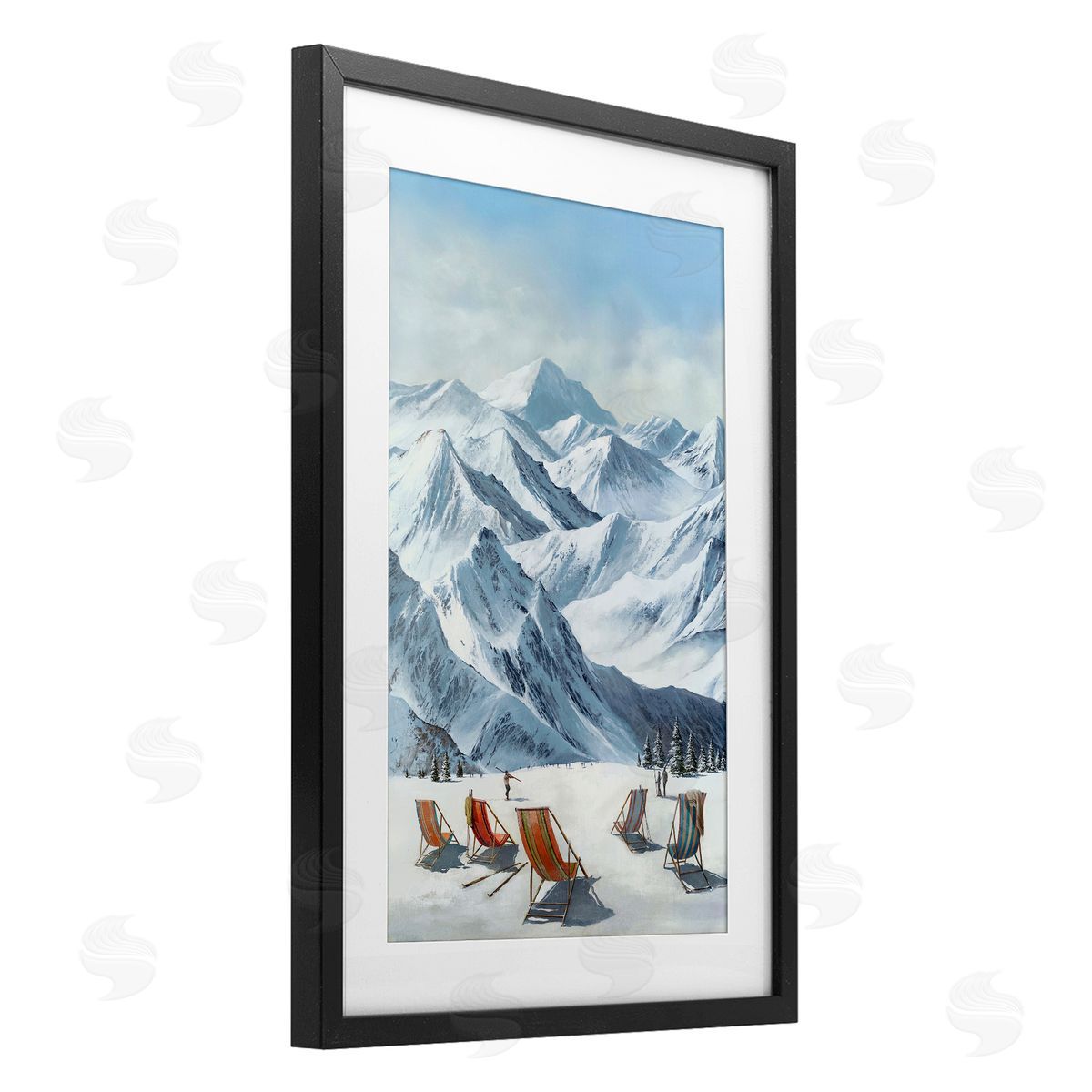 Max Maxx Lounging At The Lifts Canvas Wall Art Print