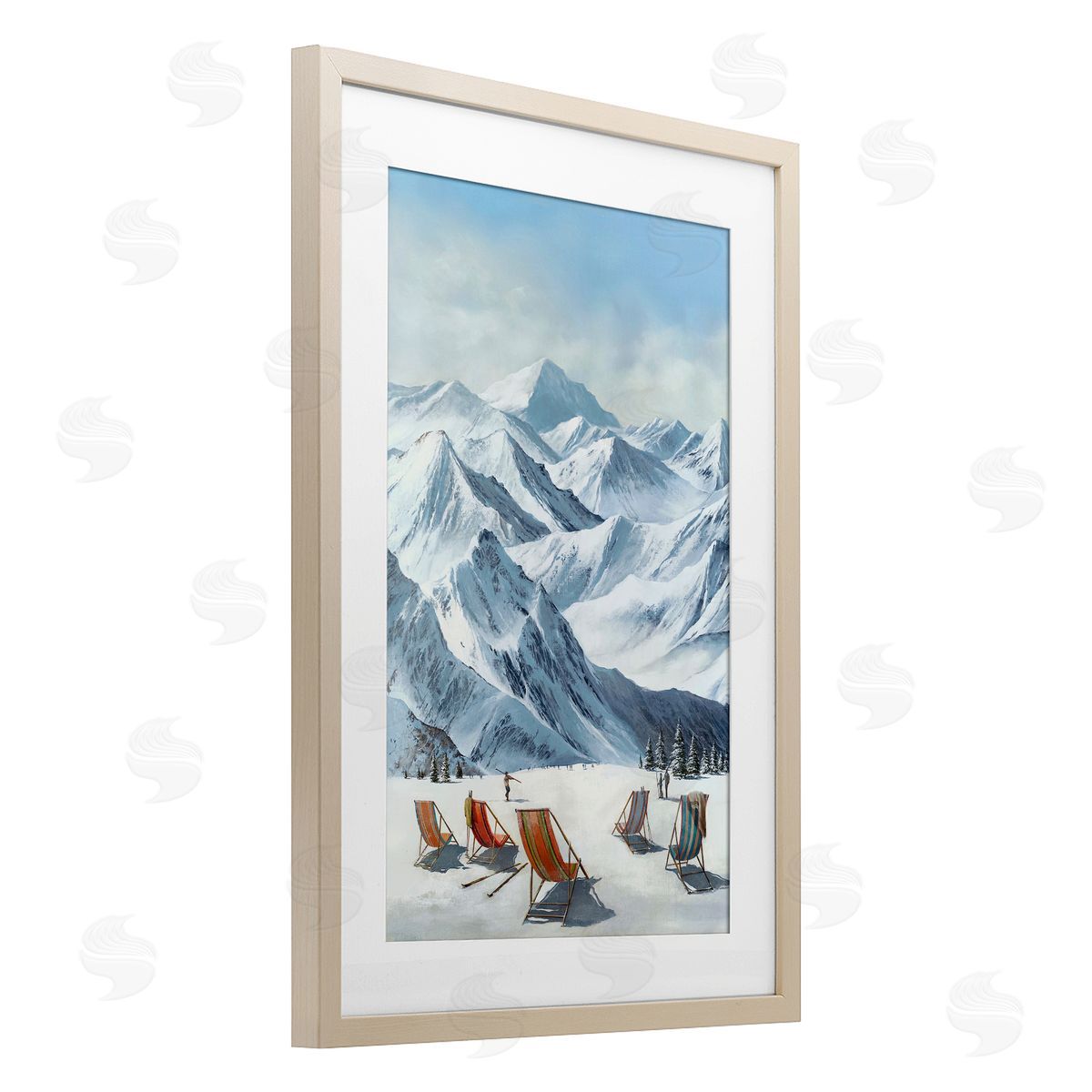Max Maxx Lounging At The Lifts Canvas Wall Art Print
