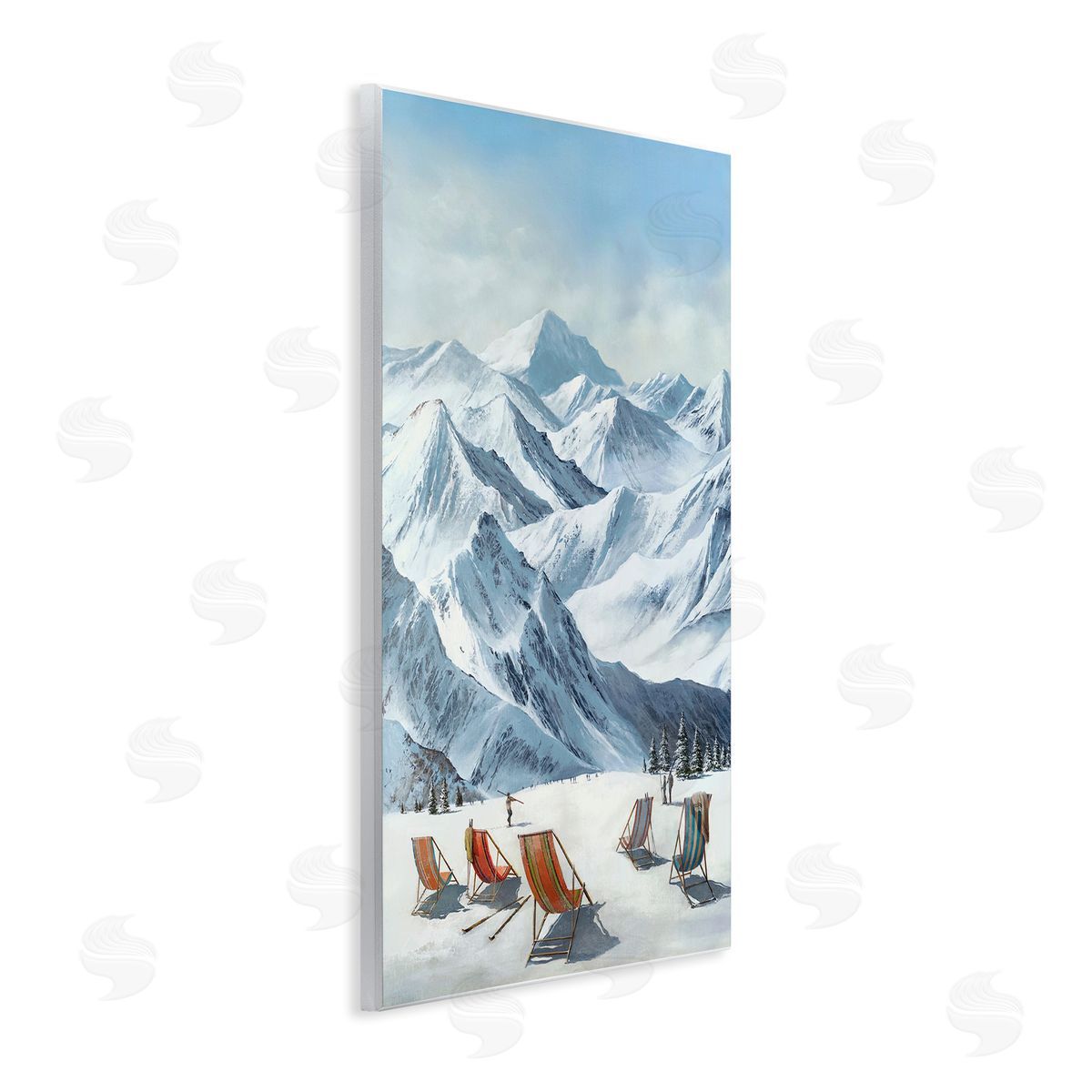 Max Maxx Lounging At The Lifts Canvas Wall Art Print