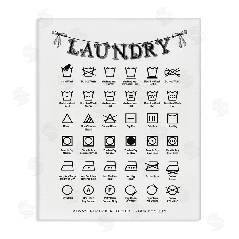 Lettered and Lined | Vintage Style Laundry Symbols