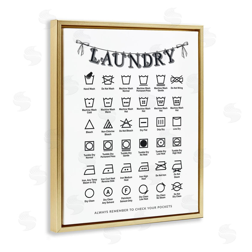 Lettered and Lined | Vintage Style Laundry Symbols