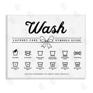 Lettered and Lined | Wash Laundry Care Bow Accent