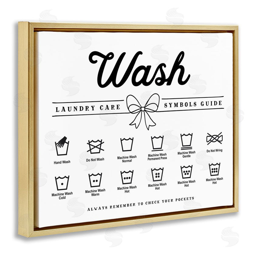 Lettered and Lined | Wash Laundry Care Bow Accent
