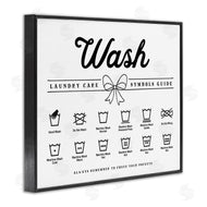 Lettered and Lined | Wash Laundry Care Bow Accent