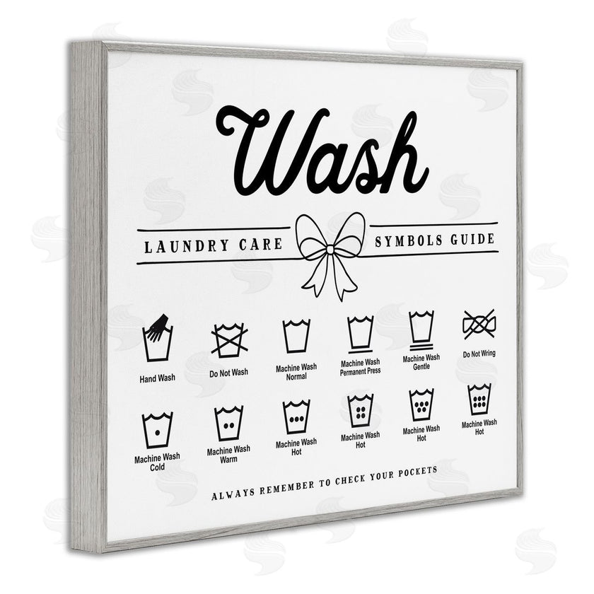 Lettered and Lined | Wash Laundry Care Bow Accent